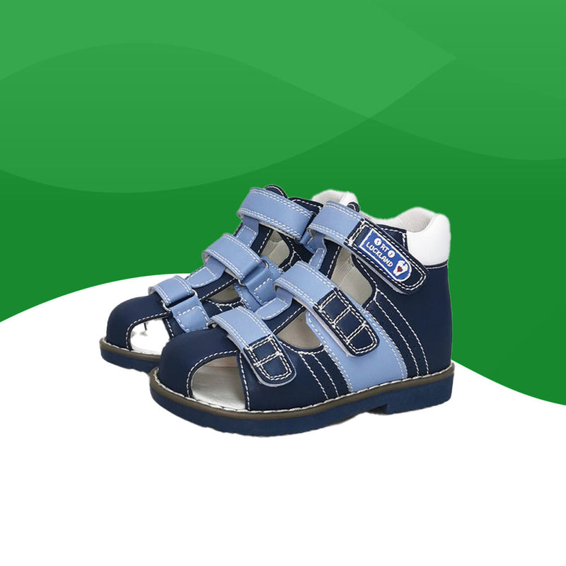 Sandalias ortopédicas de cuero para niños <br>