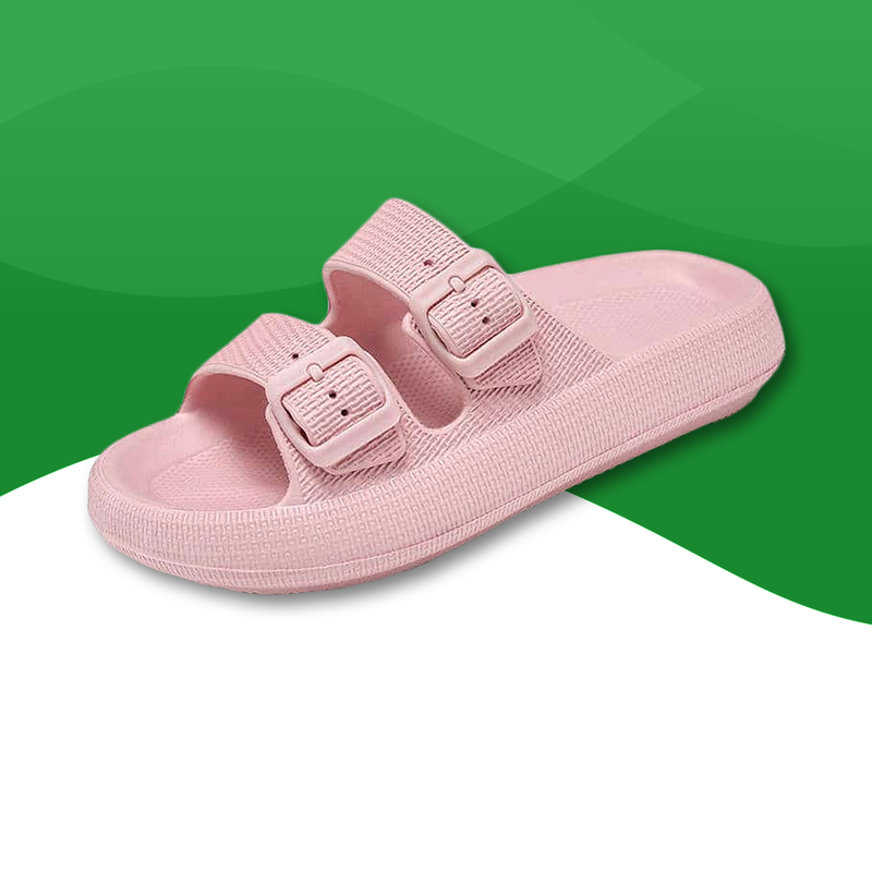 Claquettes confortables orthopédiques pour hommes rose